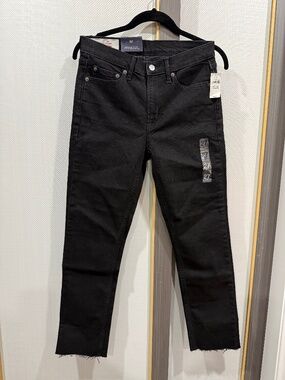 GAP black mid rise denim